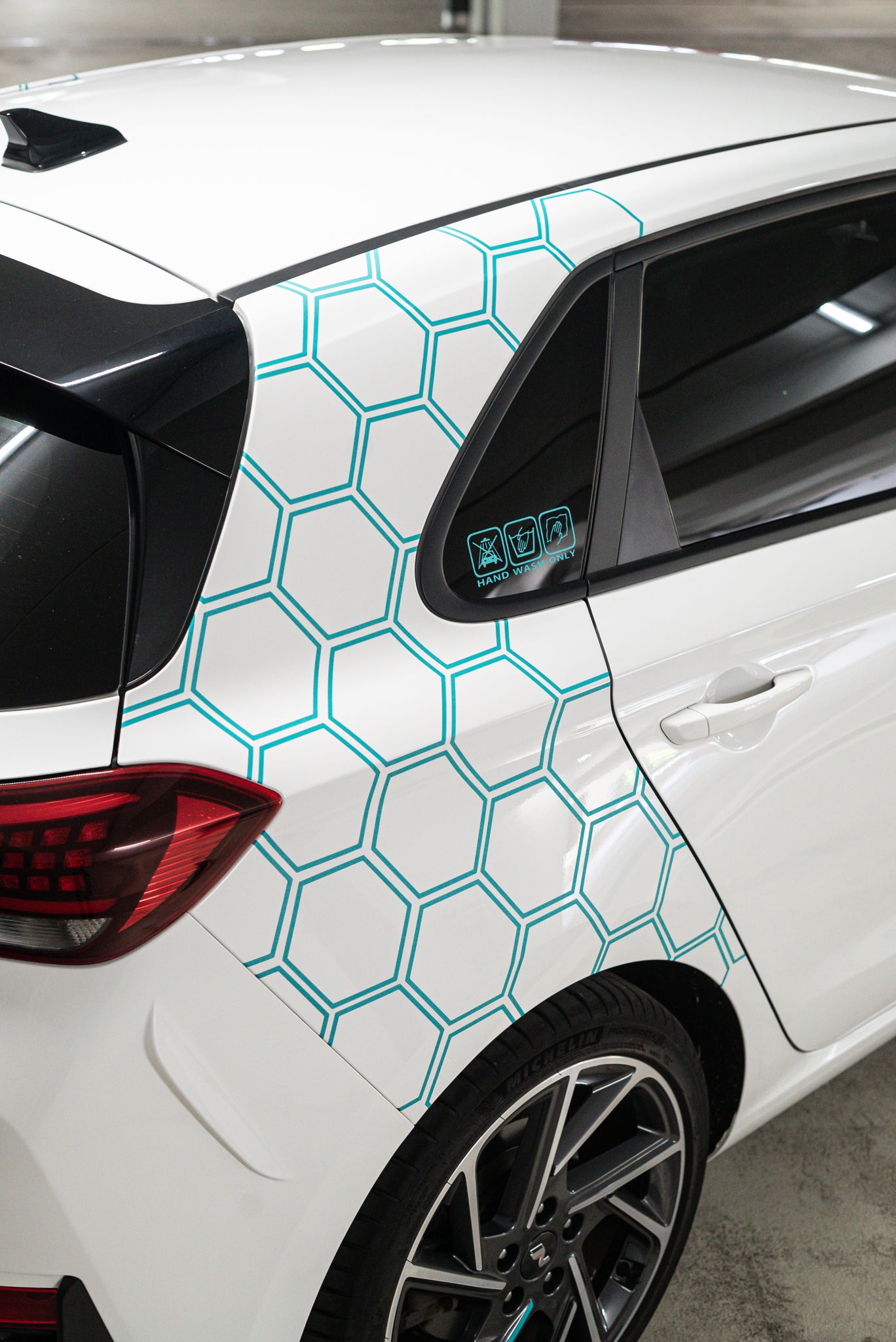 Autoaufkleber Waben-Set, matt