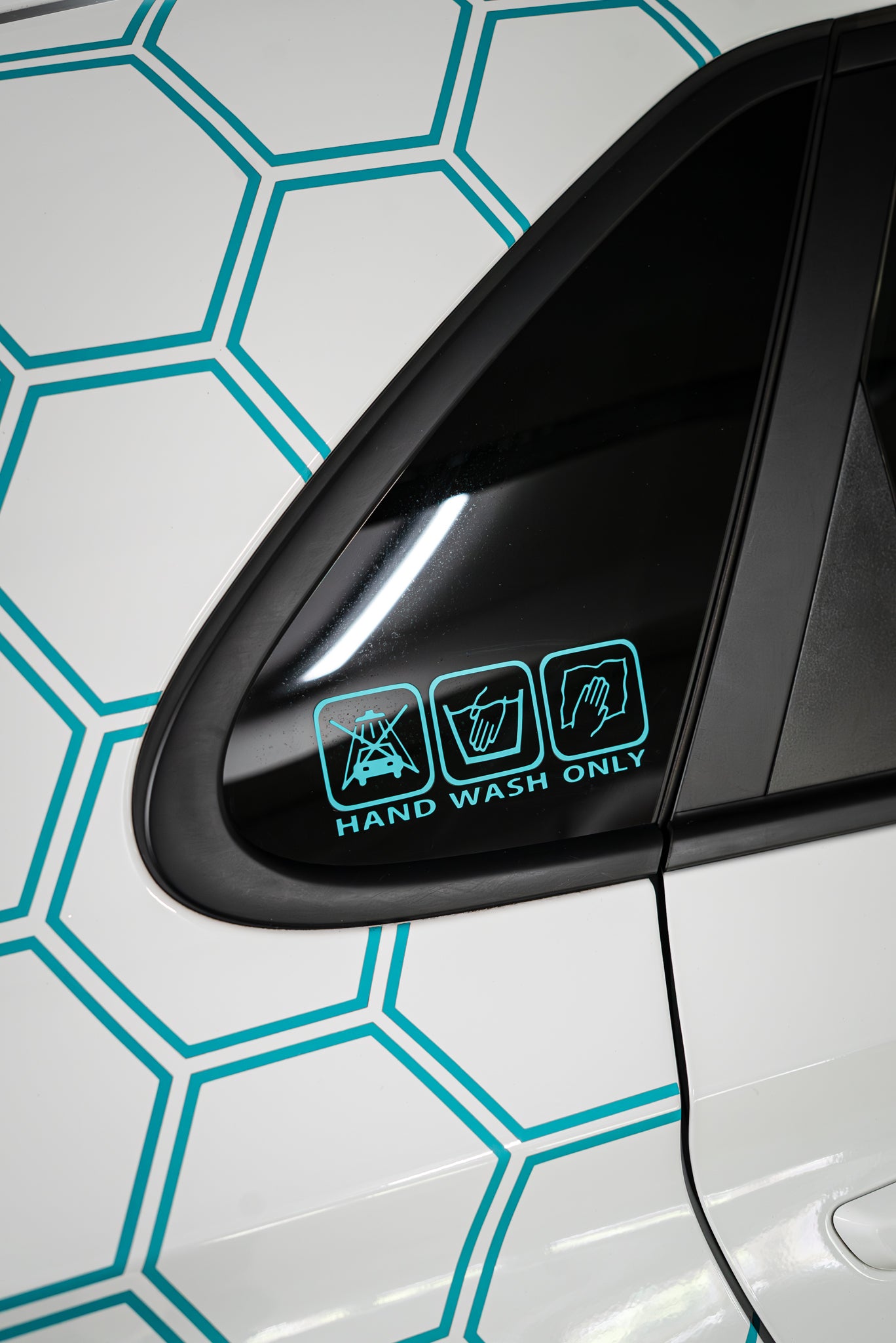 Autoaufkleber "Hand Wash Only" - Matt