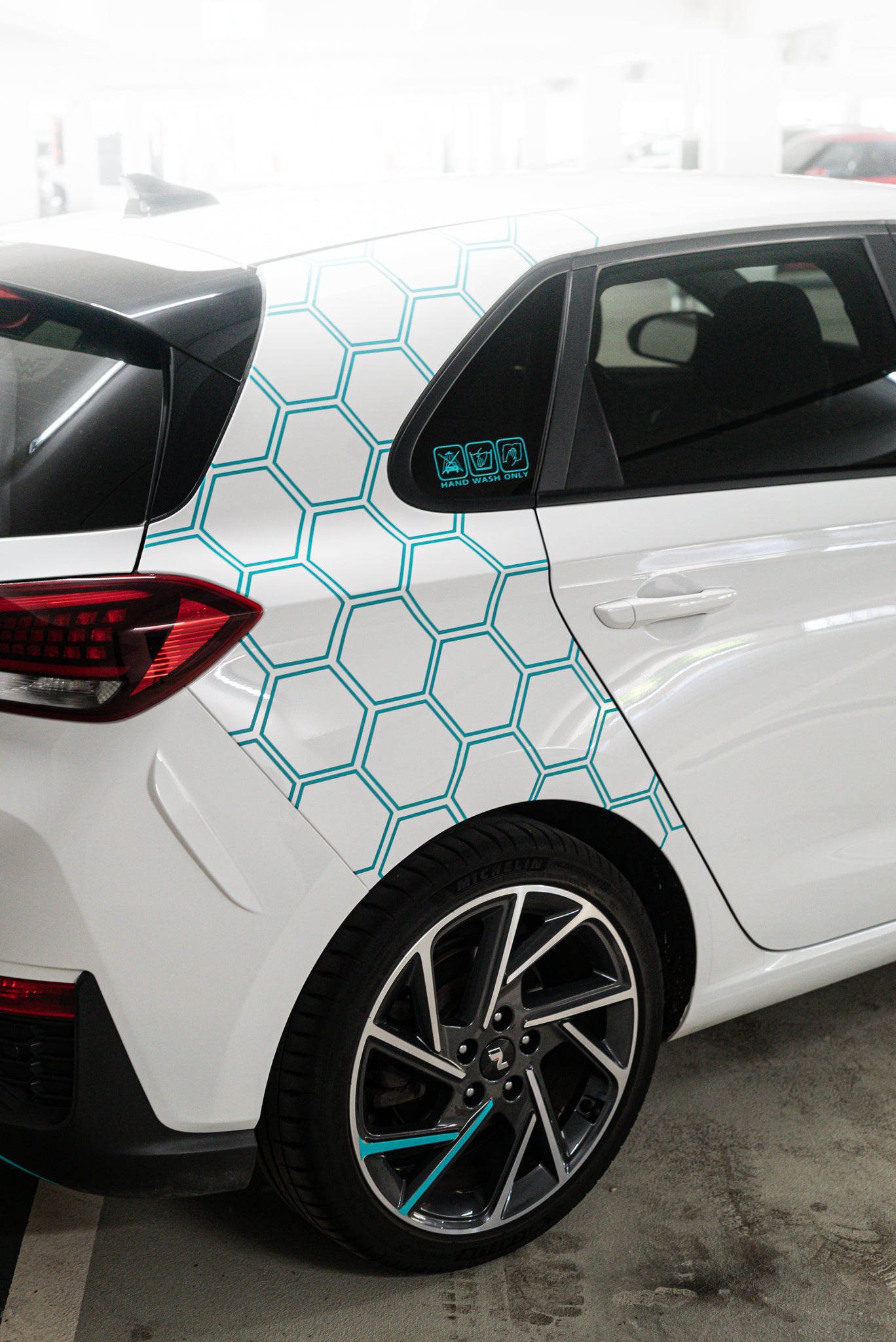 Autoaufkleber "Hand Wash Only" - Matt